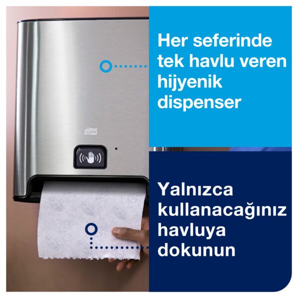 460001 Sensörlü Tork Matic® Hareketli Havlu Dispenseri Metal - Görsel 5