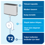 460006 Tork Jumbo Tuvalet Kağıdı Dispenseri Metal - Görsel 6