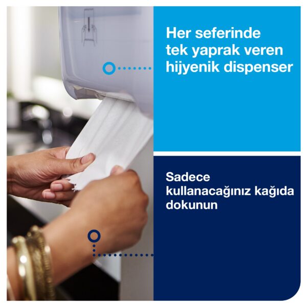 551000 Tork Matic® Hareketli Havlu Dispenseri Beyaz - Görsel 5