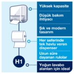 551100 Sensörlü Tork Matic® Hareketli Havlu Dispenseri Beyaz - Görsel 6