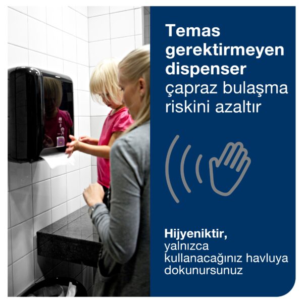551108 Sensörlü Tork Matic® Hareketli Havlu Dispenseri Siyah - Görsel 6