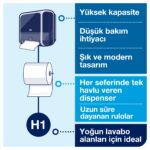 551108 Sensörlü Tork Matic® Hareketli Havlu Dispenseri Siyah - Görsel 7