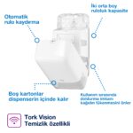 557500 Tork Çift Rulo Tuvalet Kağıdı Dispenseri Beyaz - Görsel 3