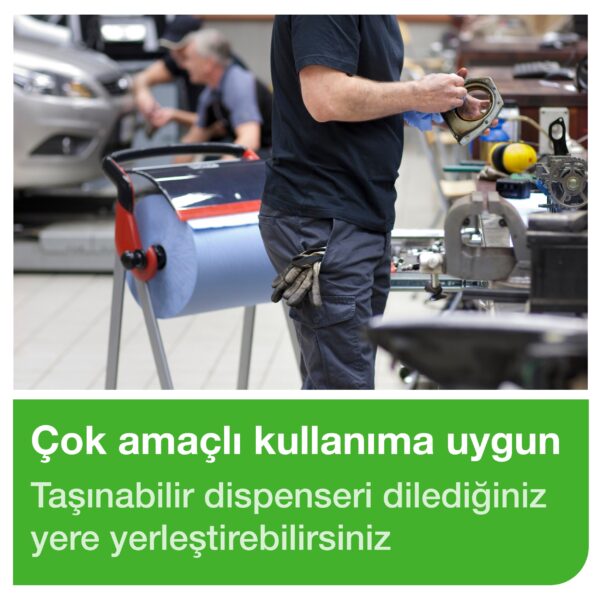 652008 Tork Dıştan Çekmeli Havlu Dispenseri Seyyar Kırmızı-Siyah - Görsel 8