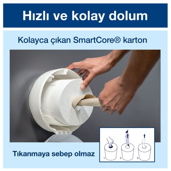 681008 Tork SmartOne Mini Dispenseri Siyah - Görsel 4