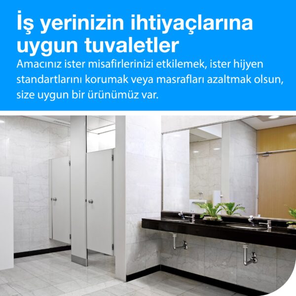 563000 Tork Çöp Kovası Beyaz 50 lt - Görsel 2